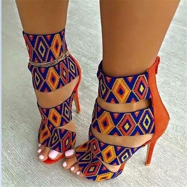 dress shoes european style summer striped print women sandals ankle wrap super high heel fashion fish mouth open toed, Black
dress shoes european style summer striped print women sandals ankle wrap super high heel fashion fish mouth open toed, Black