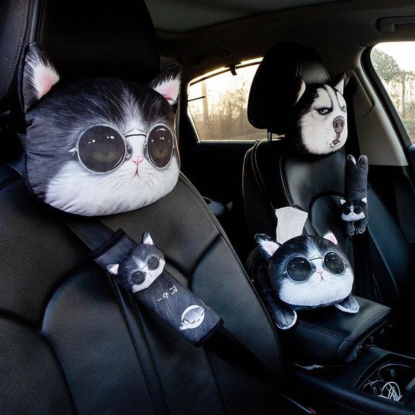 seat cushions 1pcs cute dog cat car headrest interesting neck pillow safety belt shoulder cover pad men women girls accessories
seat cushions 1pcs cute dog cat car headrest interesting neck pillow safety belt shoulder cover pad men women girls accessories