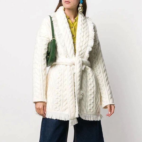 2021 new cashmere women cardigan jacket wool tassel shawl lapels drop shoulder long sleeve winter sweater warm overcoat 9lcv, White;black
2021 new cashmere women cardigan jacket wool tassel shawl lapels drop shoulder long sleeve winter sweater warm overcoat 9lcv, White;black