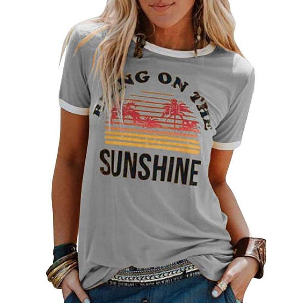 bring the summer designer shirts on women sunshine print neck sleeve tshirt womens t crew letter shirt short blouse tees clothing ehxj, Black
bring the summer designer shirts on women sunshine print neck sleeve tshirt womens t crew letter shirt short blouse tees clothing ehxj, Black