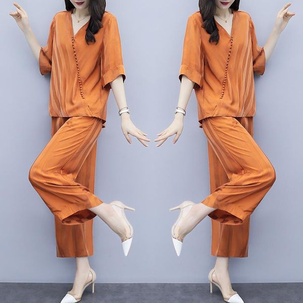 women's tracksuits office lady summer suit wide leg pants women two piece outfits palazzo ensemble femme deux pieces pants set, Gray
women's tracksuits office lady summer suit wide leg pants women two piece outfits palazzo ensemble femme deux pieces pants set, Gray