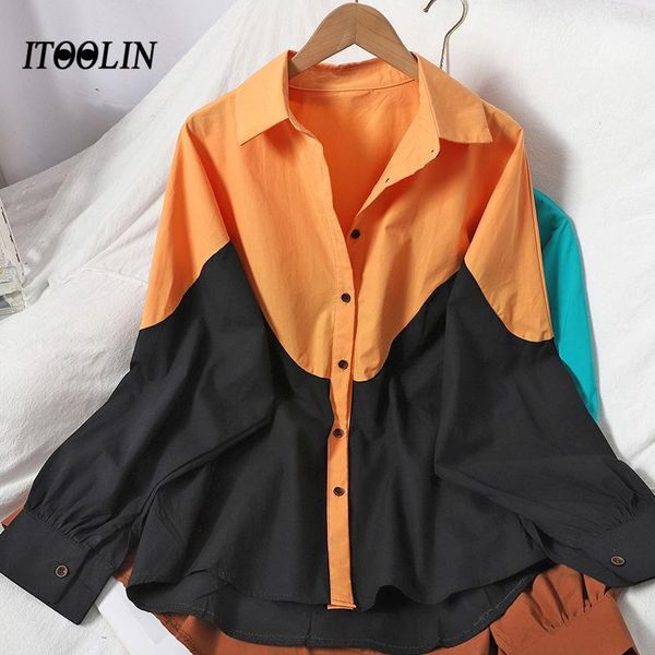 patchwork long sleeve women oversized shirt jacket blusas elegantes neck streetwear blouse roupas femininas women's blouses & shirts, White
patchwork long sleeve women oversized shirt jacket blusas elegantes neck streetwear blouse roupas femininas women's blouses & shirts, White