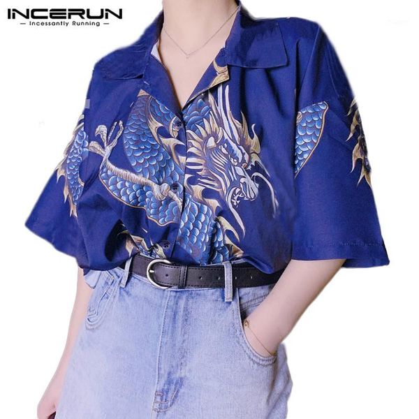 incerun vacation fashion men women chic dragon printed half sleeve casual shirt streetwear lapel button mens summer blouse1, White;black
incerun vacation fashion men women chic dragon printed half sleeve casual shirt streetwear lapel button mens summer blouse1, White;black