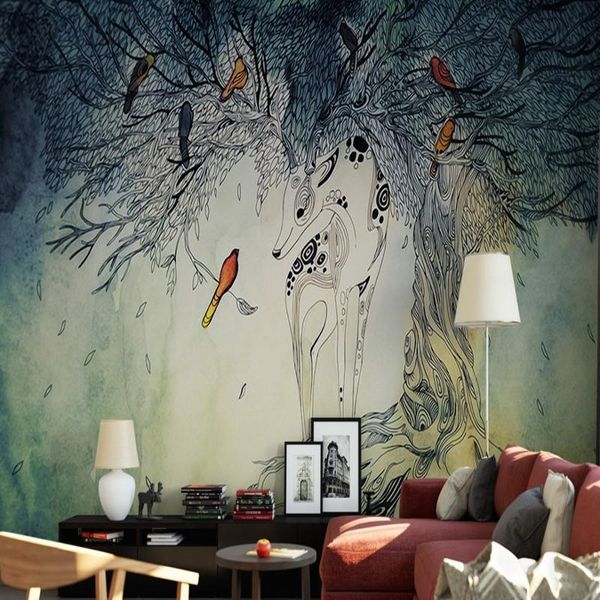 wallpapers dropship custom 3d wallpaper abstract forest elk mural bedroom living room tv backdrop decoration
wallpapers dropship custom 3d wallpaper abstract forest elk mural bedroom living room tv backdrop decoration