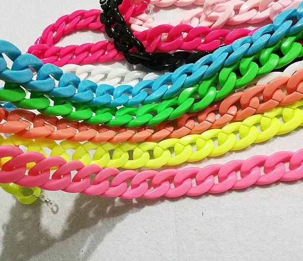 chains colorful acrylic necklace diy opening can be set chain decoration bracelet bag chain. clothing decorative, Silver
chains colorful acrylic necklace diy opening can be set chain decoration bracelet bag chain. clothing decorative, Silver