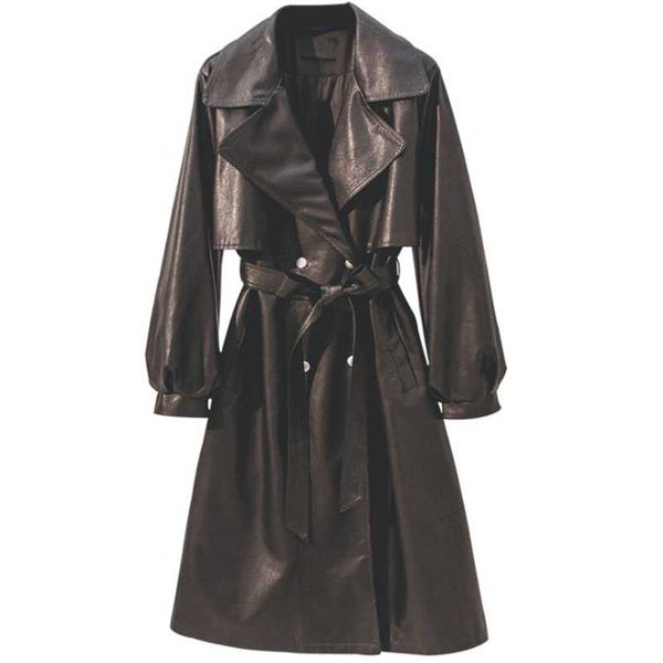 women's trench coats oversized long womens leather jacket sleeve loose pu coat streetwear, Tan;black
women's trench coats oversized long womens leather jacket sleeve loose pu coat streetwear, Tan;black