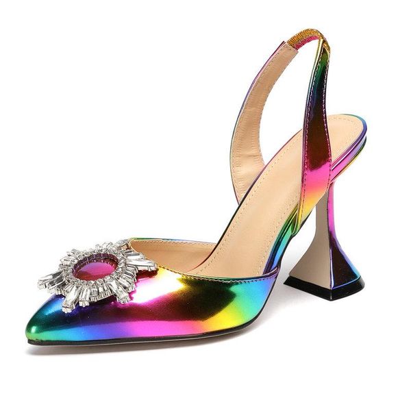 sandals large size 35-42 2021summer crystal diamond sun-flower women pointed toe pumps rainbow multicolor strange cup high heels, Black
sandals large size 35-42 2021summer crystal diamond sun-flower women pointed toe pumps rainbow multicolor strange cup high heels, Black