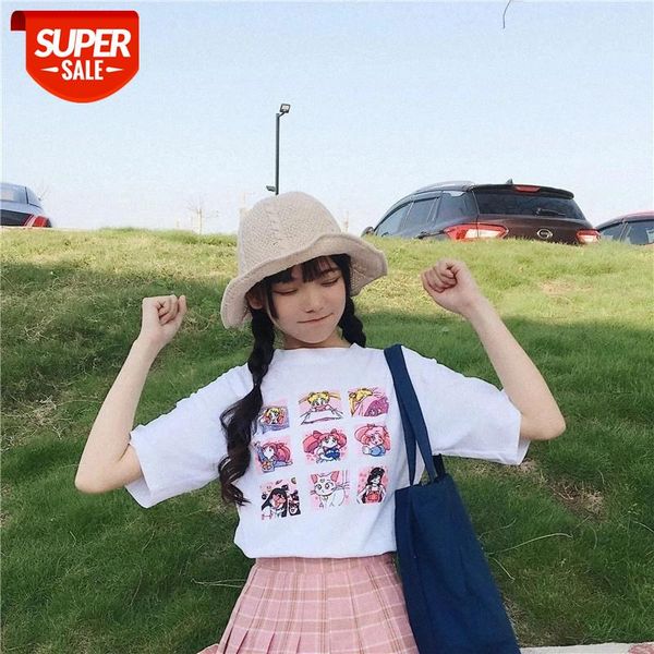 sunfiz yf summer women's fashion large size casual harajuku cartoon letters ulzzang sailor moon short sleeve funny half t-shirt #1c6d, White
sunfiz yf summer women's fashion large size casual harajuku cartoon letters ulzzang sailor moon short sleeve funny half t-shirt #1c6d, White