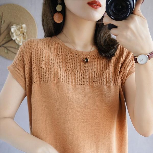 women's t-shirt summer 100%pure cotton short sleeve 2021 korean loose hollow round neck half knit large size thin, White
women's t-shirt summer 100%pure cotton short sleeve 2021 korean loose hollow round neck half knit large size thin, White