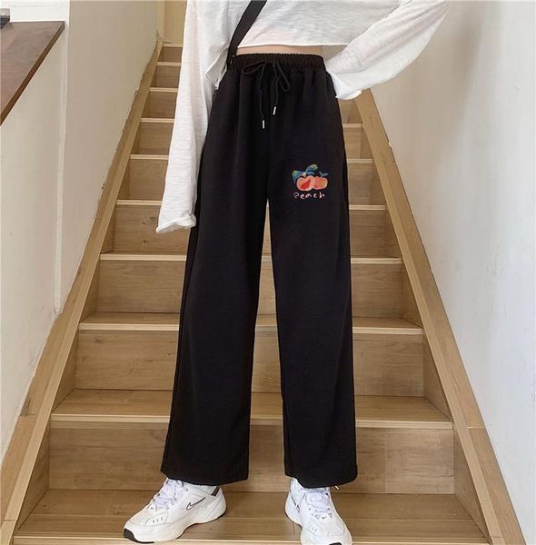 women's pants & capris winter clothes korean style tide female student wide-leg plus velvet thickened women sports trousers 5 colors, Black;white
women's pants & capris winter clothes korean style tide female student wide-leg plus velvet thickened women sports trousers 5 colors, Black;white