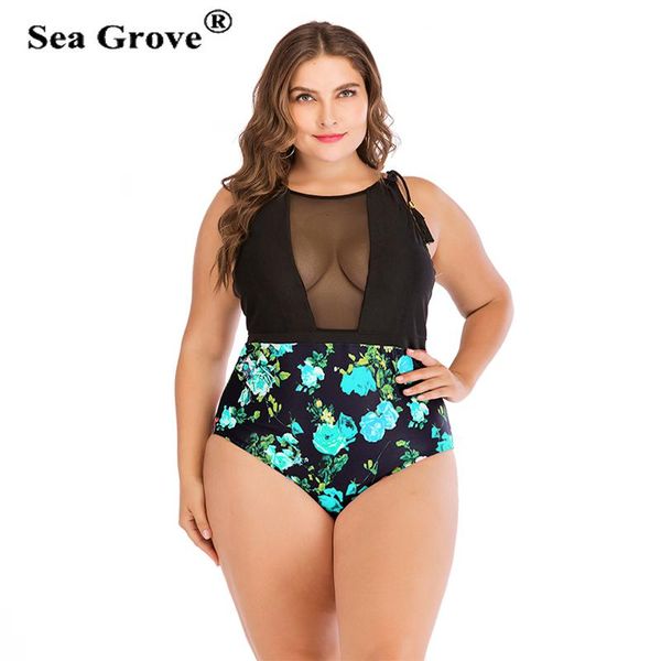one-piece suits large size swimwear high waist floral one piece swimsuit plus bathing suit transparent mesh bechwear swimsuits
one-piece suits large size swimwear high waist floral one piece swimsuit plus bathing suit transparent mesh bechwear swimsuits