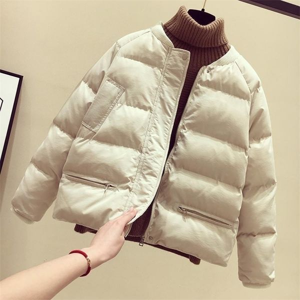 5 colors bomber winter jacket women coats new arrival fashion warm casual femme solid parka plus size outwear y201006, Black
5 colors bomber winter jacket women coats new arrival fashion warm casual femme solid parka plus size outwear y201006, Black