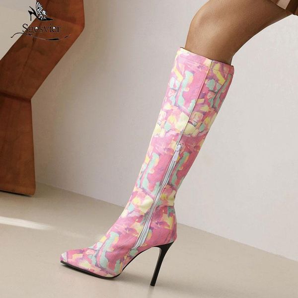 boots sgesvier oversize long stiletto heel ladies high heels sweet pointed toe party knee fashion color flock, Black
boots sgesvier oversize long stiletto heel ladies high heels sweet pointed toe party knee fashion color flock, Black
