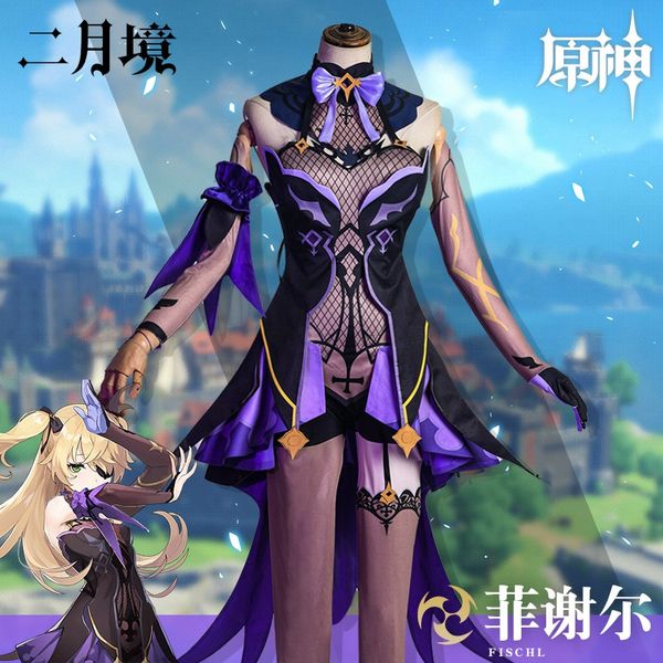 anime costumes cosplay game genshin impact fischl cosplay costume uniform anime wig shoes halloween party outfit dress for women girls, Black
anime costumes cosplay game genshin impact fischl cosplay costume uniform anime wig shoes halloween party outfit dress for women girls, Black