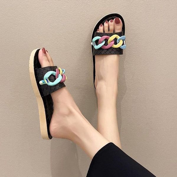 summer flat weave femal sandals outdoor leisure open toe slipper non slip comfortable women shoes rubber sole fashion 2021 new, Black
summer flat weave femal sandals outdoor leisure open toe slipper non slip comfortable women shoes rubber sole fashion 2021 new, Black