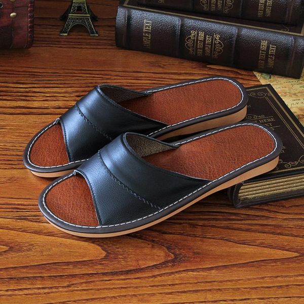 slippers genuine leather indoor home shoes women flat 2021 classic sewing house woman, Black
slippers genuine leather indoor home shoes women flat 2021 classic sewing house woman, Black