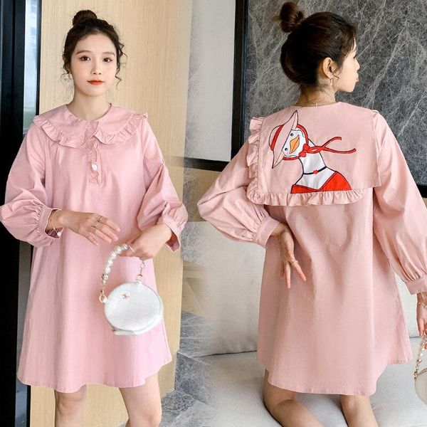 maternity dresses 804# clothes spring autumn cotton pink sweet long sleeves loose stylish dress pregnant women mom, White
maternity dresses 804# clothes spring autumn cotton pink sweet long sleeves loose stylish dress pregnant women mom, White