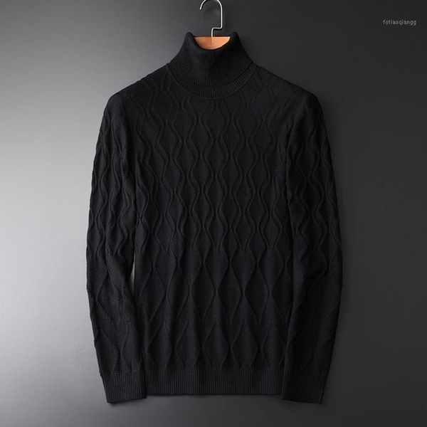 men's jackets winter high collar sweater korean slim fit trend black personality rhombic knitted pullover, Black;brown
men's jackets winter high collar sweater korean slim fit trend black personality rhombic knitted pullover, Black;brown