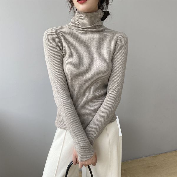 autumn 2021 new turtleneck long sleeve women warm sweater pure color winter thick pullovers pull femme kfjb, White;black
autumn 2021 new turtleneck long sleeve women warm sweater pure color winter thick pullovers pull femme kfjb, White;black