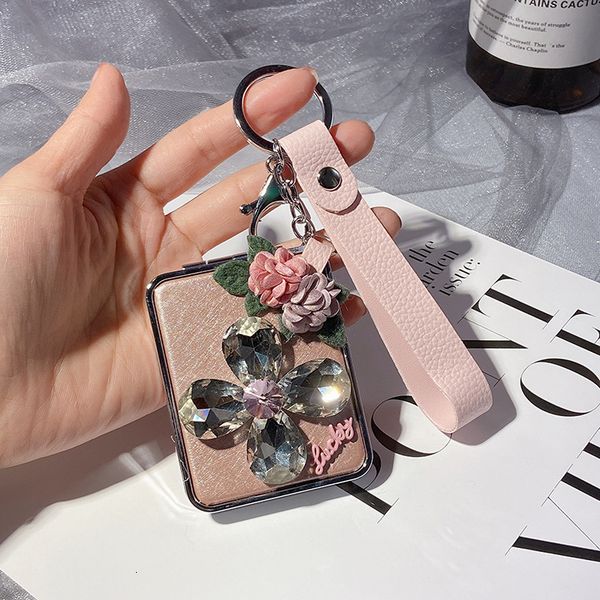 creative gift hand pasted glass drill keychain rectangular convenient make-up mirror carry on bag pendant, Silver
creative gift hand pasted glass drill keychain rectangular convenient make-up mirror carry on bag pendant, Silver