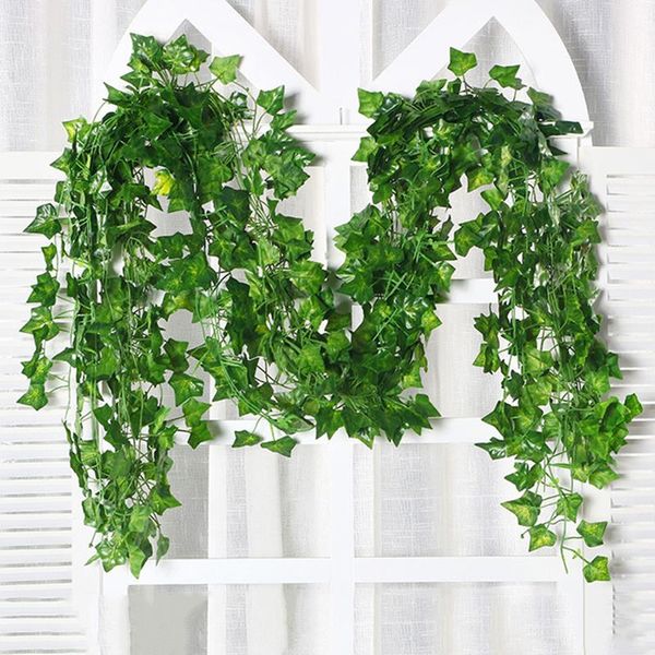 decorative flowers & wreaths 12 strands handmade ivies leaf plants vines 2.2m hanging garland foliage garden wedding decoration sno88
decorative flowers & wreaths 12 strands handmade ivies leaf plants vines 2.2m hanging garland foliage garden wedding decoration sno88