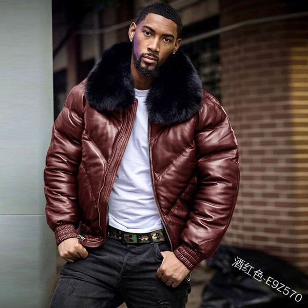 men's jackets autumn winter men jacket patchwork leather motorcycle street fashion fur collar coat, Black;brown
men's jackets autumn winter men jacket patchwork leather motorcycle street fashion fur collar coat, Black;brown