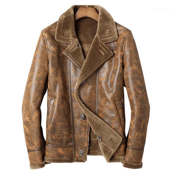 formal suit collar sheepskin fur leather coat men winter thicken genuine clothing warm outwear men's & faux, Black
formal suit collar sheepskin fur leather coat men winter thicken genuine clothing warm outwear men's & faux, Black