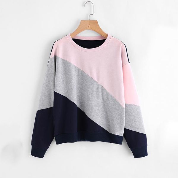 women's hoodies & sweatshirts women sweatshirt patchwork color block pullover female fashion casual long sleeve sport, Black
women's hoodies & sweatshirts women sweatshirt patchwork color block pullover female fashion casual long sleeve sport, Black
