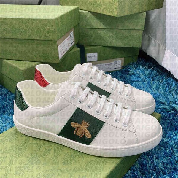 casual shoes men women cow leather snake ace bee embroidery red green designer dress sneaker original box 35-46, Black
casual shoes men women cow leather snake ace bee embroidery red green designer dress sneaker original box 35-46, Black