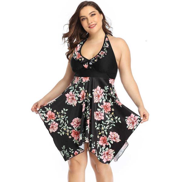 2021 large size swimsuit split skirt printing and fattening to increase the of swimsuit, White;black
2021 large size swimsuit split skirt printing and fattening to increase the of swimsuit, White;black