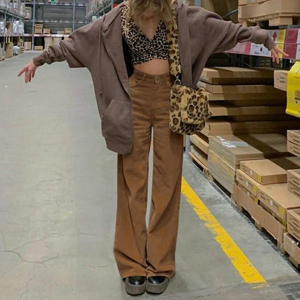 women's pants & capris autumn winter vintage corduroy sweatpants women high waist female baggy wide leg 2021 y2k harajuku trouser 90s s, Black;white
women's pants & capris autumn winter vintage corduroy sweatpants women high waist female baggy wide leg 2021 y2k harajuku trouser 90s s, Black;white
