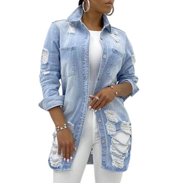 women's jackets jean jacket for women solid turn-down collar loose casual blue fashionable coats female outwear denim coat feminine, Black;brown
women's jackets jean jacket for women solid turn-down collar loose casual blue fashionable coats female outwear denim coat feminine, Black;brown