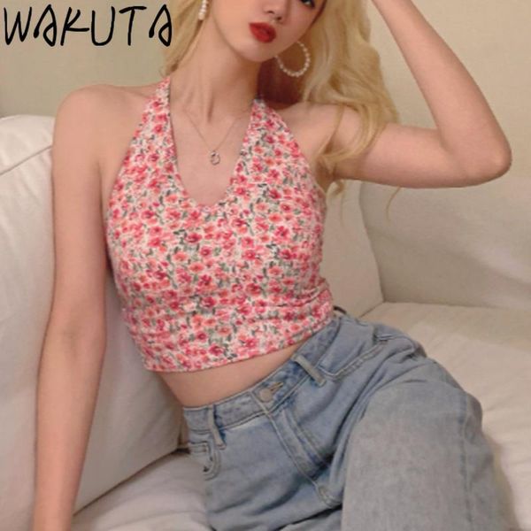 women's tanks & camis wakuta lace up floral printed halter tank women backless summer 2021 slim waist chic xhix bandage, White
women's tanks & camis wakuta lace up floral printed halter tank women backless summer 2021 slim waist chic xhix bandage, White