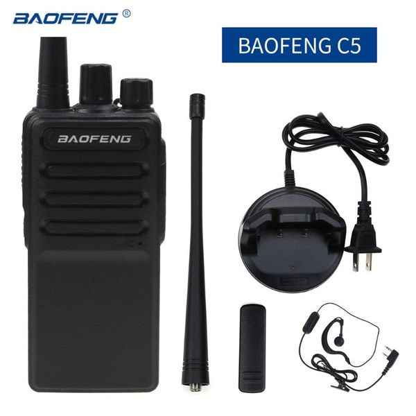 2 pcs baofeng bf-c5 walkie talkie 8w uhf 400-470mhz portable ham cb two way radio 5-20km
2 pcs baofeng bf-c5 walkie talkie 8w uhf 400-470mhz portable ham cb two way radio 5-20km