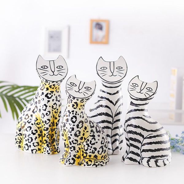 decorative objects & figurines modern flat face cat ceramic handicraft ornaments black line cute children's room hand painted desk deco
decorative objects & figurines modern flat face cat ceramic handicraft ornaments black line cute children's room hand painted desk deco