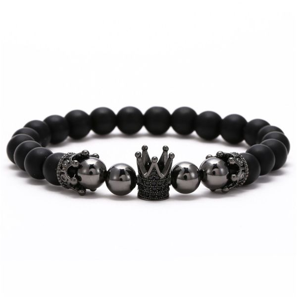 cz micro insert crown charm bracelet handmade 8mm natural stone copper beads strands stretch bracelets jewelry for man woman lovers gift, Golden;silver
cz micro insert crown charm bracelet handmade 8mm natural stone copper beads strands stretch bracelets jewelry for man woman lovers gift, Golden;silver