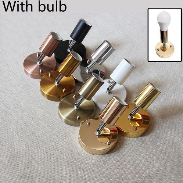 metal lamp holder wall lamp e27 simplified rotary type adjustable direction ceramic cap with light bulb 110v 220v
metal lamp holder wall lamp e27 simplified rotary type adjustable direction ceramic cap with light bulb 110v 220v