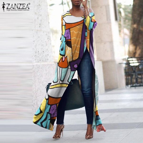 women's blouses & shirts casual summer o neck short sleeve blouse zanzea women printed long loose party blusas mujer bohemian floral s, White
women's blouses & shirts casual summer o neck short sleeve blouse zanzea women printed long loose party blusas mujer bohemian floral s, White