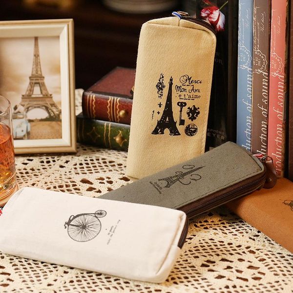 pencil bags european retro paris memory canvas pen bag large capacity simple literature art lovely cloth stationery box school
pencil bags european retro paris memory canvas pen bag large capacity simple literature art lovely cloth stationery box school