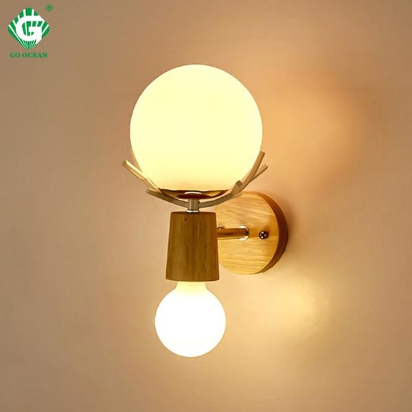 creative led wall light sconces e27 bulb wood retro wall lamps l home living room bedroom bedside indoor lighting fixture
creative led wall light sconces e27 bulb wood retro wall lamps l home living room bedroom bedside indoor lighting fixture