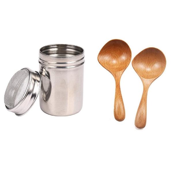 spoons functional chocolate shaker icing sugar salt cocoa flour coffee sifter with 2 pcs soup ladle long handle large spoon
spoons functional chocolate shaker icing sugar salt cocoa flour coffee sifter with 2 pcs soup ladle long handle large spoon