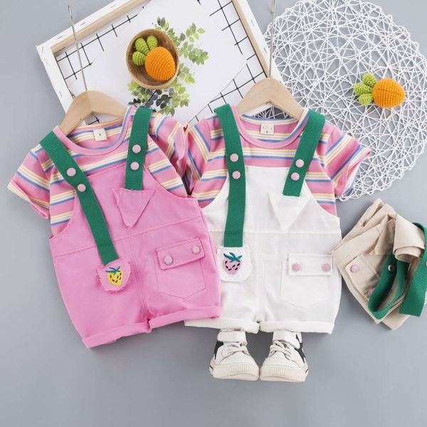 2021 children's suit 0-4-year-old girl's striped suspenders 2-piece set boys' and girls' t-shirt short sleeve, Blue
2021 children's suit 0-4-year-old girl's striped suspenders 2-piece set boys' and girls' t-shirt short sleeve, Blue