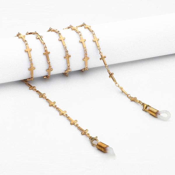 sunglasses cases & bags gold plated cross link chain lanyard strap necklace eyeglass holder cord for reading glasses head band
sunglasses cases & bags gold plated cross link chain lanyard strap necklace eyeglass holder cord for reading glasses head band