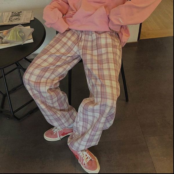 plaid pants women autumn fashion 2020 pink high waist pants casual loose all match trousers plus size harem pants women, Black;white
plaid pants women autumn fashion 2020 pink high waist pants casual loose all match trousers plus size harem pants women, Black;white