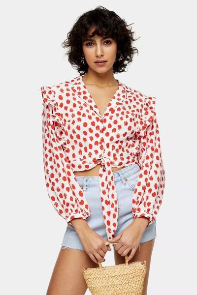 women's blouses & shirts 2021 summer lace up print zaraing-style women sheining vadiming female blouse shirt cvc9817, White
women's blouses & shirts 2021 summer lace up print zaraing-style women sheining vadiming female blouse shirt cvc9817, White