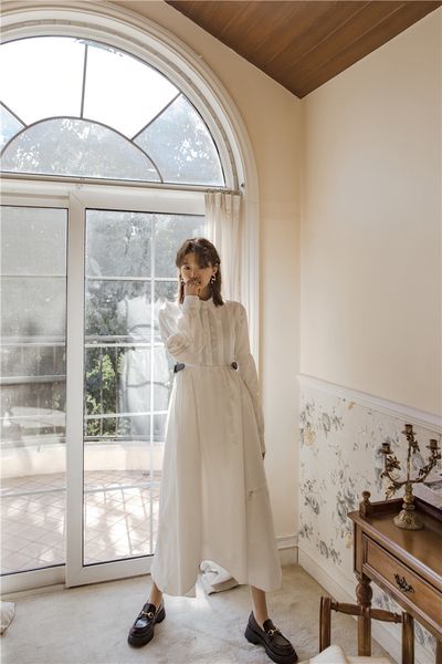 2021 new white swing women long sleeve a line midi shirt layer vintage autumn winter 4dxv, Black;gray
2021 new white swing women long sleeve a line midi shirt layer vintage autumn winter 4dxv, Black;gray