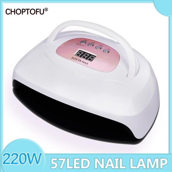 nail dryers sun x8 max lamp 57 led uv 220w for curing gel polish dryer auto sensor professional manicure
nail dryers sun x8 max lamp 57 led uv 220w for curing gel polish dryer auto sensor professional manicure