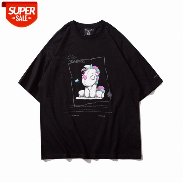 summer cartoon hedging print loose t-shirt type black cotton round neck short-sleeved half-sleeved tees trendy casual, White;black
summer cartoon hedging print loose t-shirt type black cotton round neck short-sleeved half-sleeved tees trendy casual, White;black