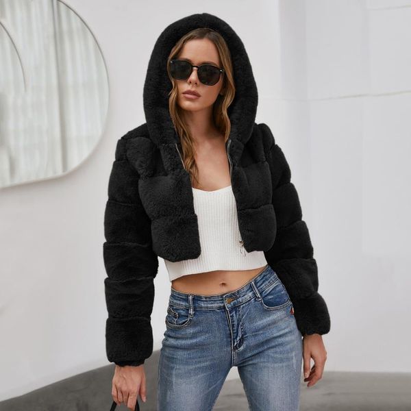 women's fur & faux women solid color coats 2021 winter fashion coat elegant thick warm outerwear fake ladies short jacket #t2g, Black
women's fur & faux women solid color coats 2021 winter fashion coat elegant thick warm outerwear fake ladies short jacket #t2g, Black