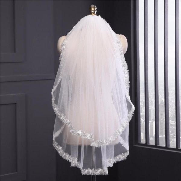 bridal veils zyllgf 1.5m wedding with appliques bride veil comb voile mariage 2 layers bl17, Black
bridal veils zyllgf 1.5m wedding with appliques bride veil comb voile mariage 2 layers bl17, Black
